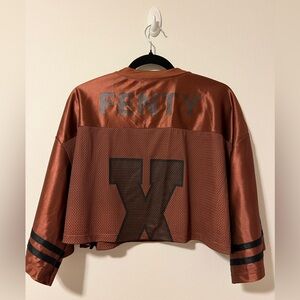 NWT SAVAGE X FENTY LIMITED EDITION LVII CROPPED VARSITY JERSEY
